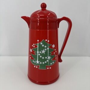 Waechtersbach 1 LiterThermal Vacuum Carafe Christmas Tree Red Coffee Tea Pitcher